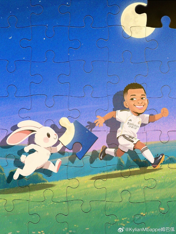 姆巴佩社媒向中国球迷送中秋祝福：别忘了和我分享下月饼和团圆饭